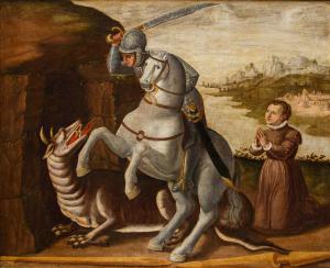 Fine del XV secolo, inizi del XVI secolo, San Giorgio e il drago 